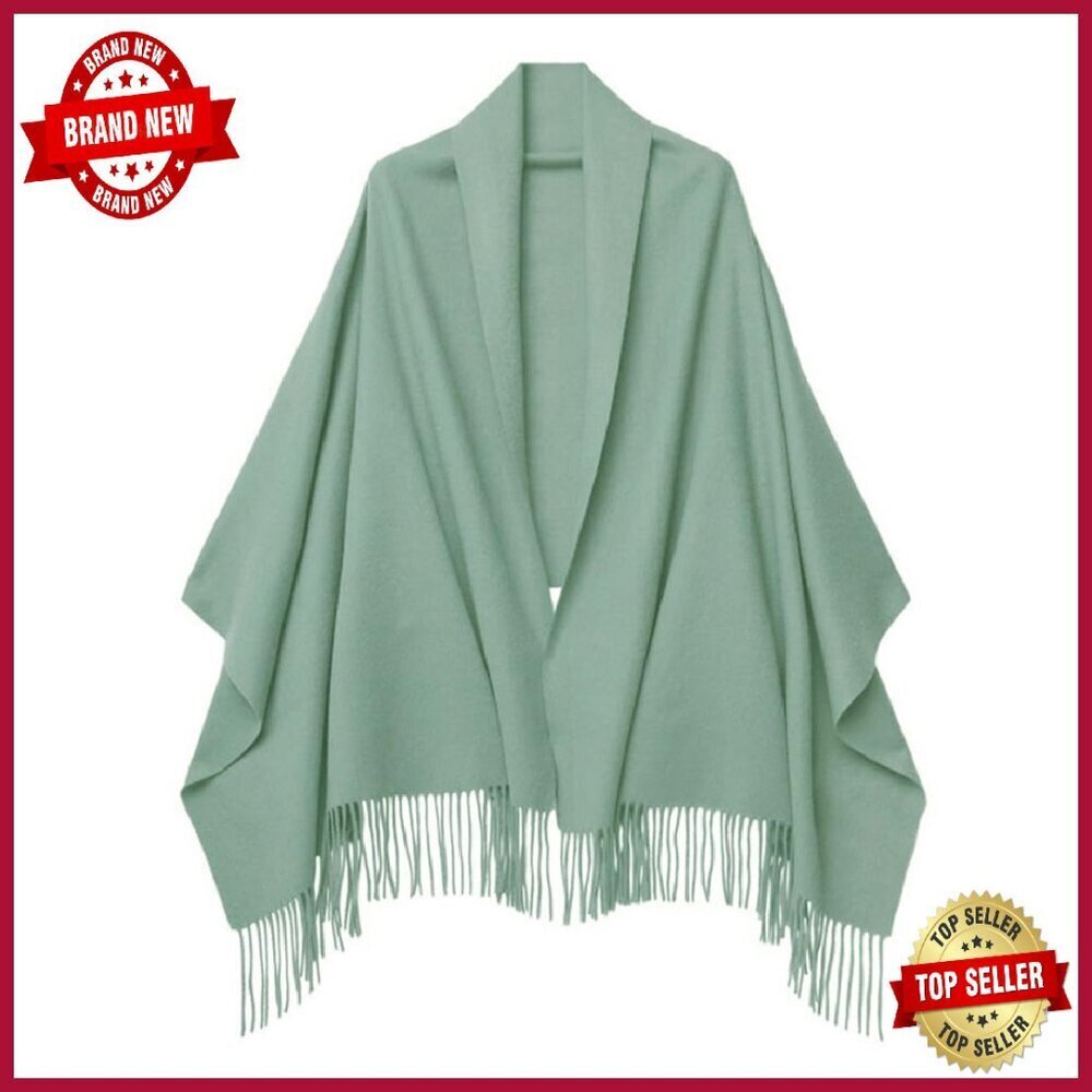 Oversized Cashmere Wool Scarf 80x27in Thick Winter Shawl Wrap Gift Box